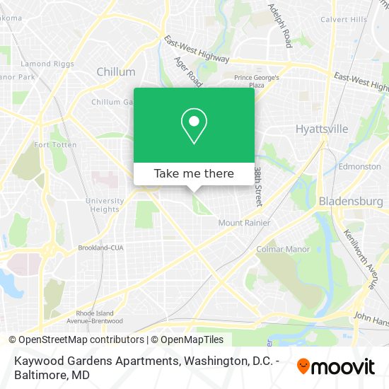 Mapa de Kaywood Gardens Apartments