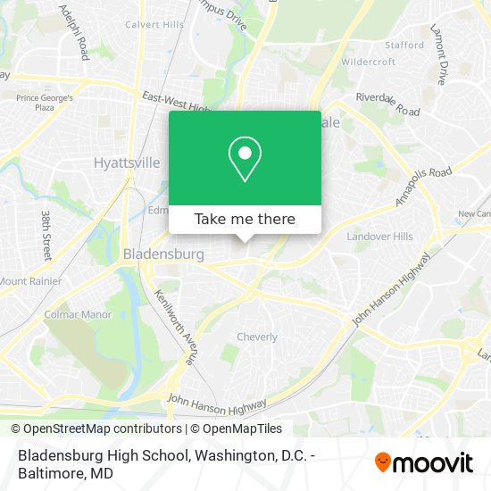 How to get to Bladensburg High School by Bus, Metro or Train?