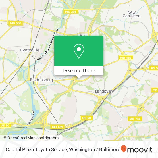 Capital Plaza Toyota Service map