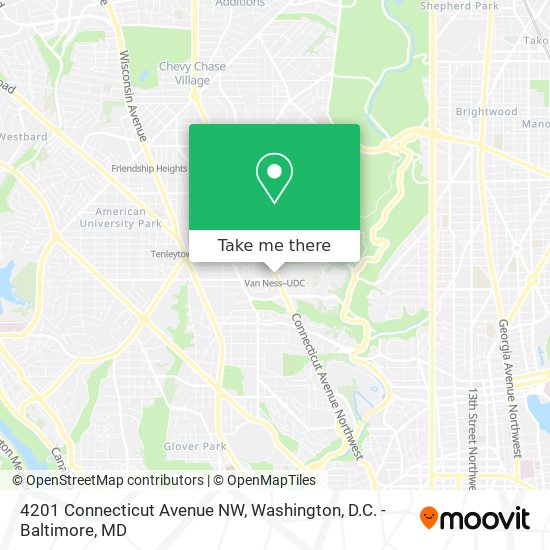 4201 Connecticut Avenue NW map