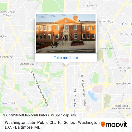 Washington Latin Public Charter School map