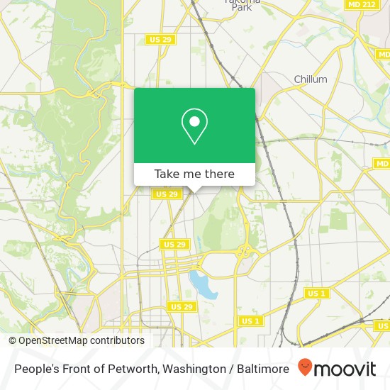 People's Front of Petworth map