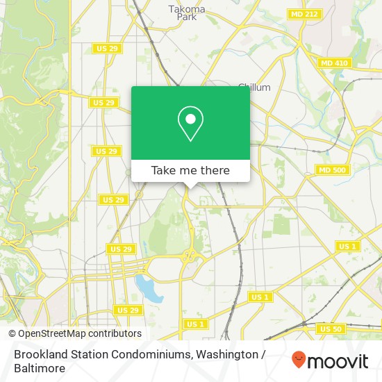 Brookland Station Condominiums map