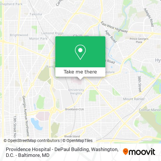 Providence Hospital - DePaul Building map