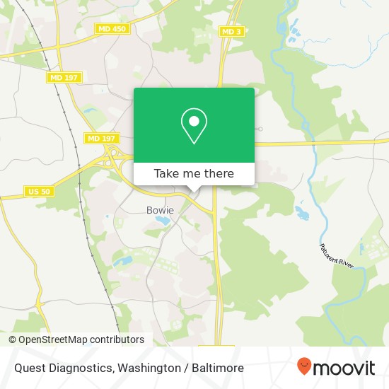 Quest Diagnostics map