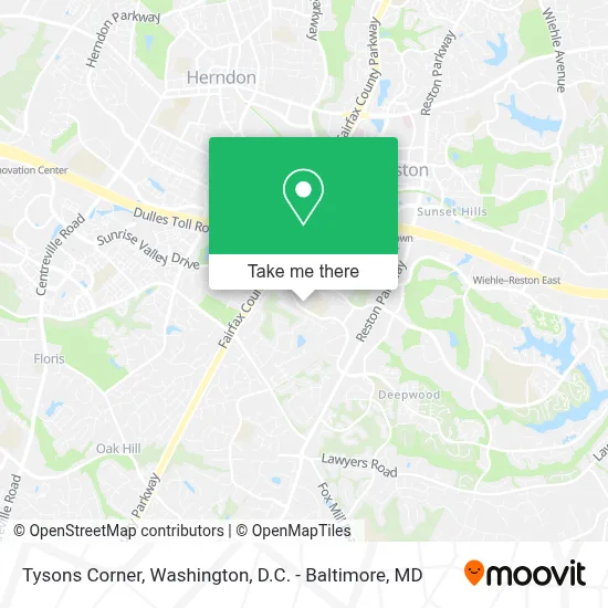 Tysons Corner map