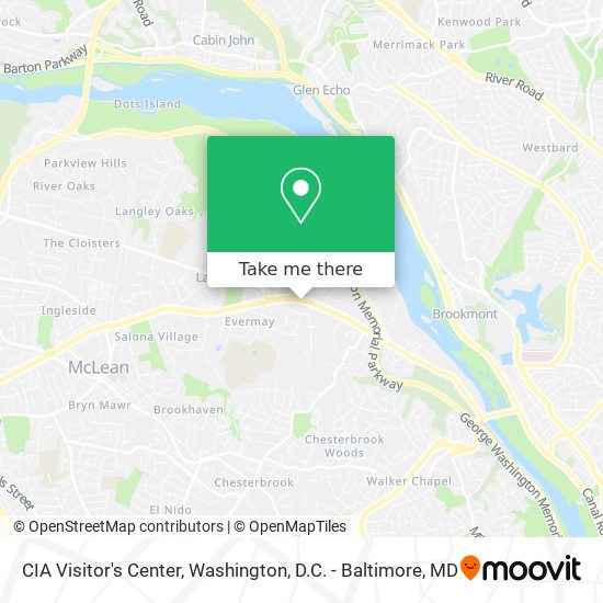 CIA Visitor's Center map