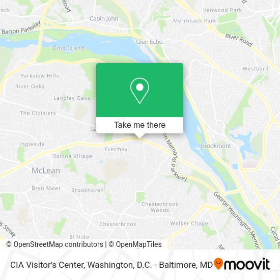 CIA Visitor's Center map