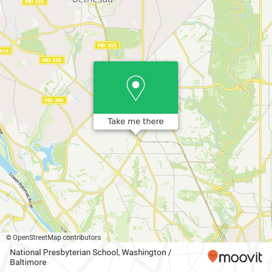National Presbyterian School map