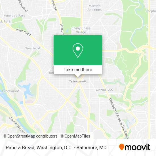 Mapa de Panera Bread