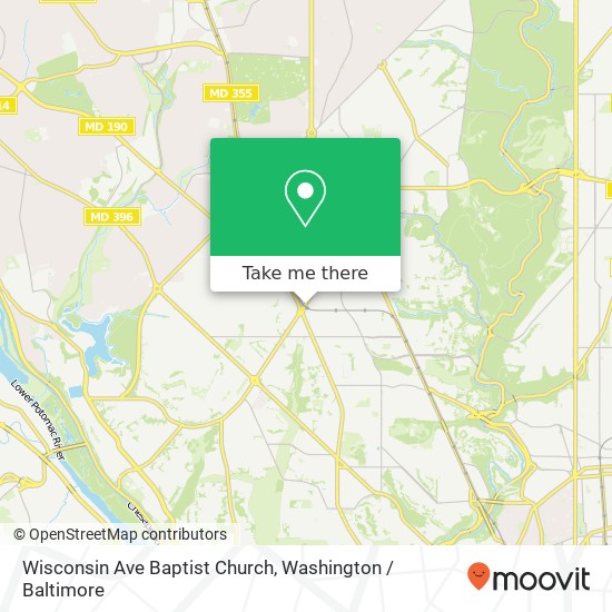 Wisconsin Ave Baptist Church map