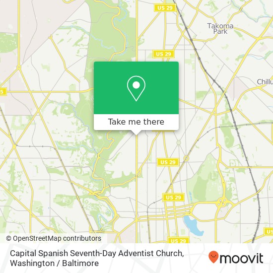Mapa de Capital Spanish Seventh-Day Adventist Church