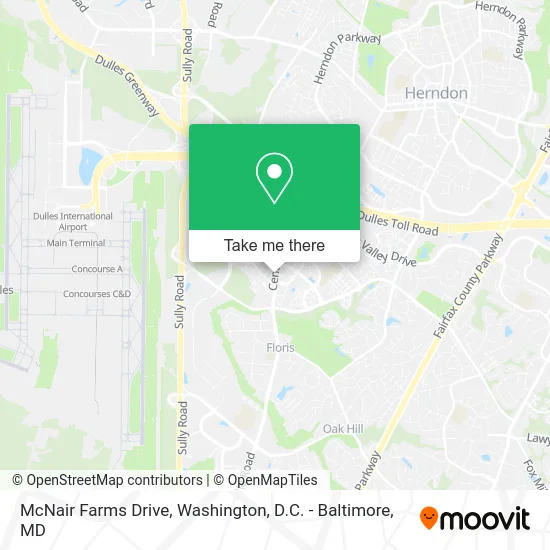 McNair Farms Drive map