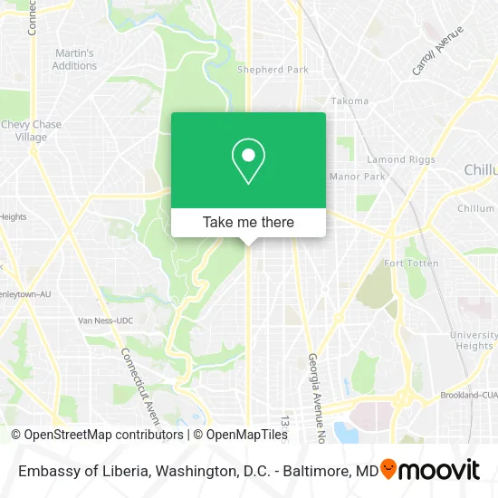 Mapa de Embassy of Liberia