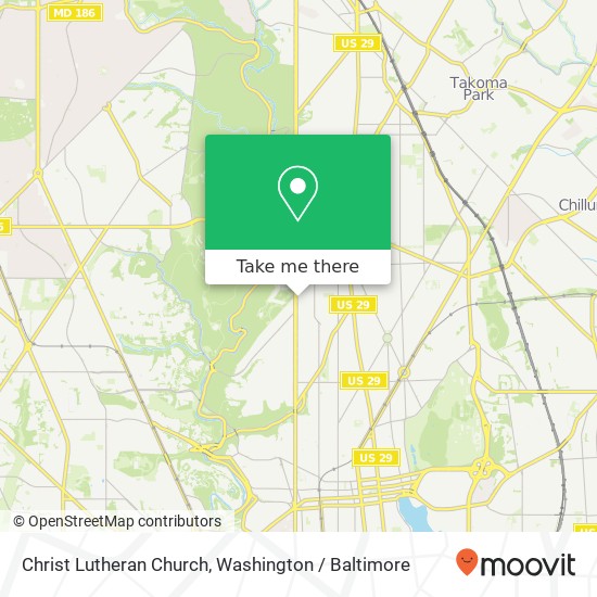 Mapa de Christ Lutheran Church