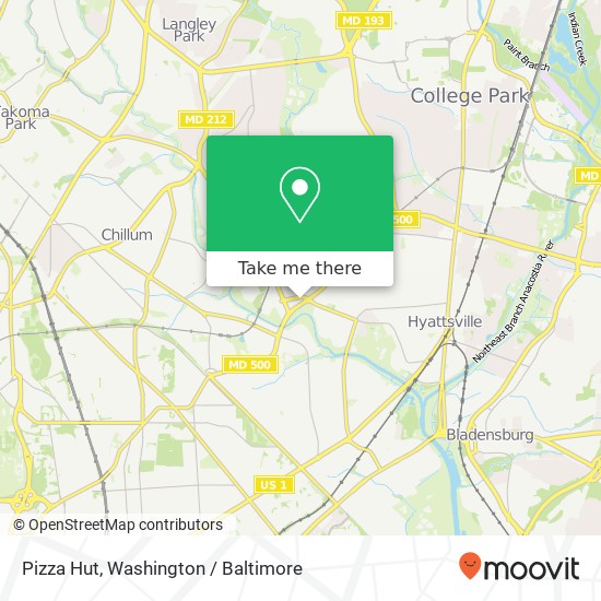 Pizza Hut map