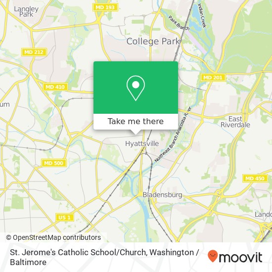 St. Jerome's Catholic School / Church map