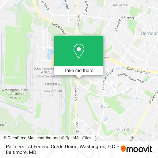 Partners 1st Federal Credit Union map