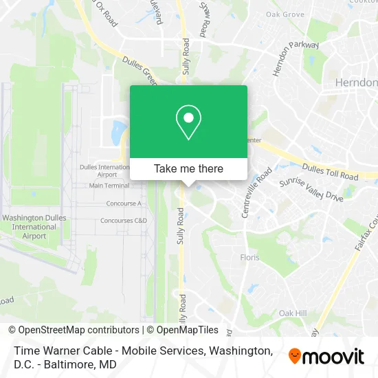 Mapa de Time Warner Cable - Mobile Services