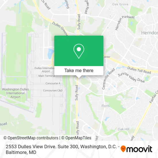2553 Dulles View Drive. Suite 300 map