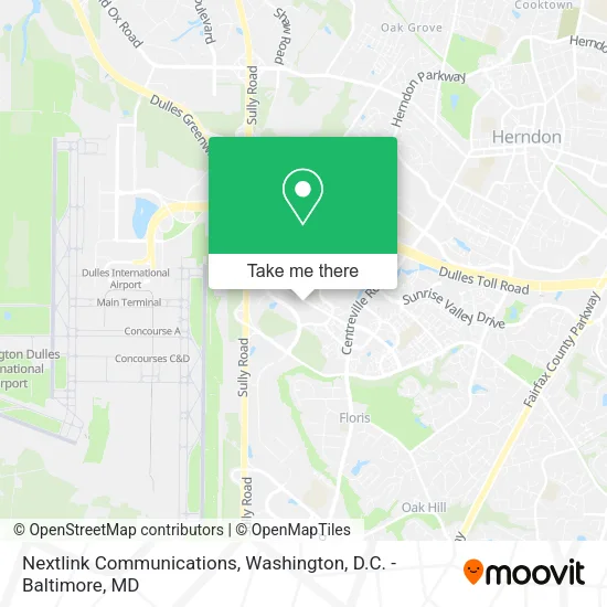 Mapa de Nextlink Communications