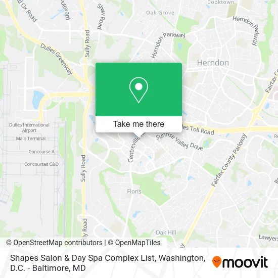 Shapes Salon & Day Spa Complex List map