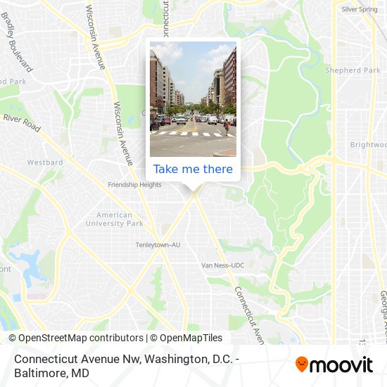 Mapa de Connecticut Avenue Nw