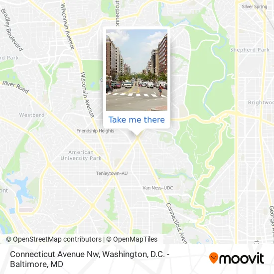 Connecticut Avenue Nw map