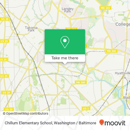 Mapa de Chillum Elementary School