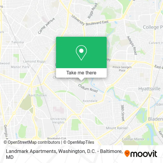 Landmark Apartments map