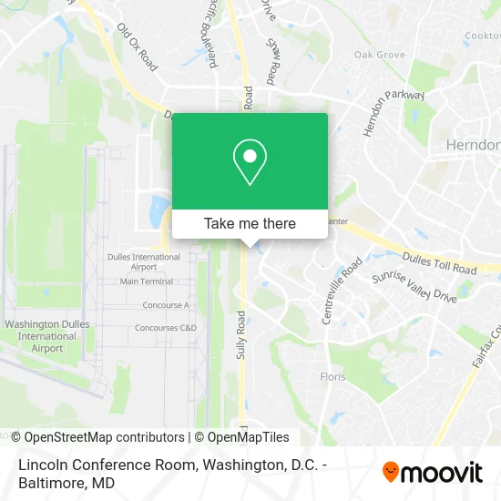 Lincoln Conference Room map
