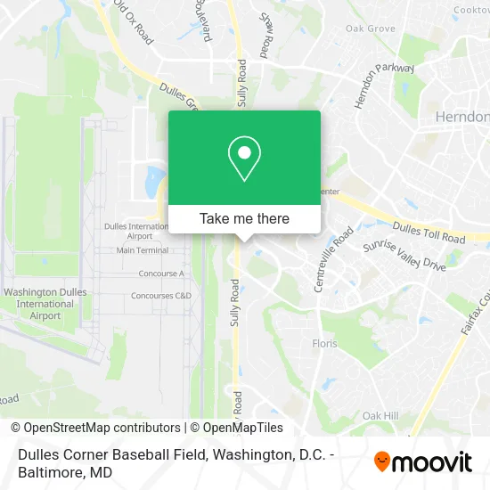 Mapa de Dulles Corner Baseball Field