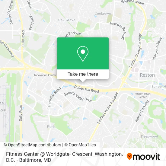 Fitness Center @ Worldgate- Crescent map
