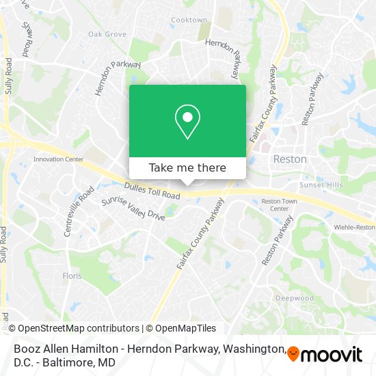 Mapa de Booz Allen Hamilton - Herndon Parkway