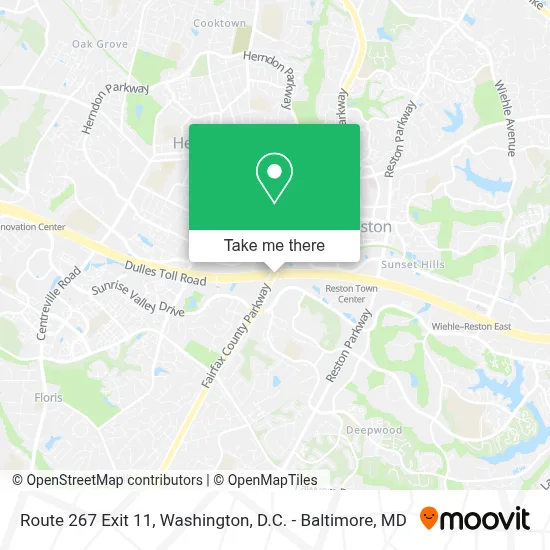 Route 267 Exit 11 map