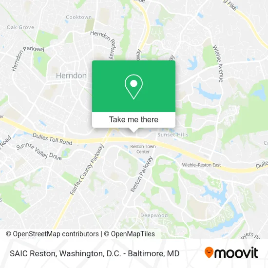 Mapa de SAIC Reston