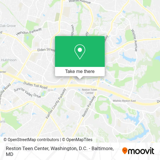 Mapa de Reston Teen Center