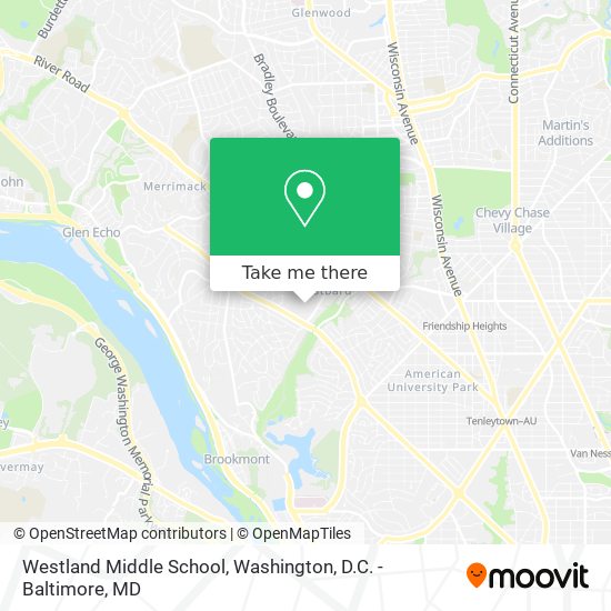 Mapa de Westland Middle School