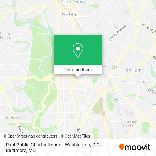 Paul Public Charter School map