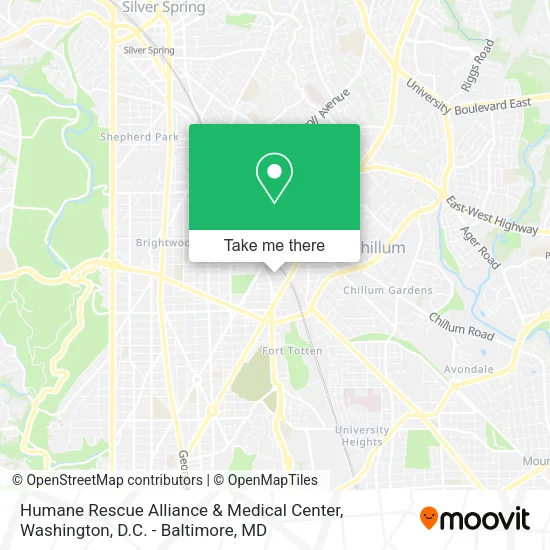 Mapa de Humane Rescue Alliance & Medical Center