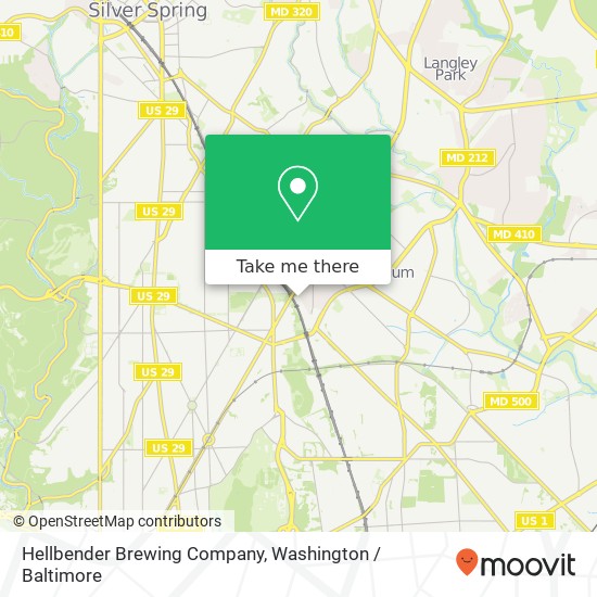 Mapa de Hellbender Brewing Company