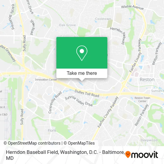 Herndon Baseball Field map