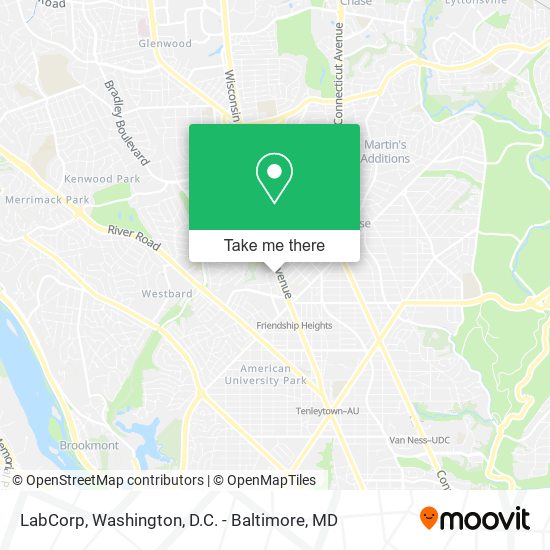 LabCorp map