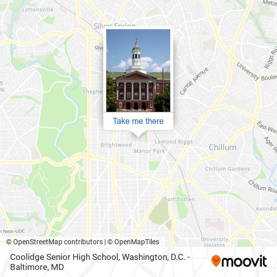 Mapa de Coolidge Senior High School
