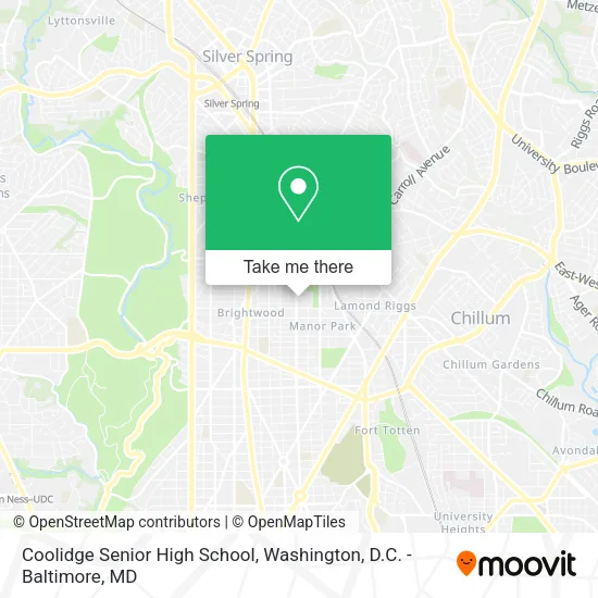 Coolidge Senior High School map