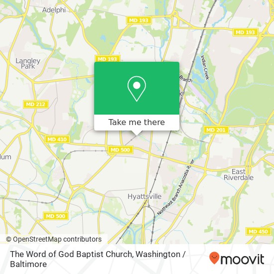 Mapa de The Word of God Baptist Church