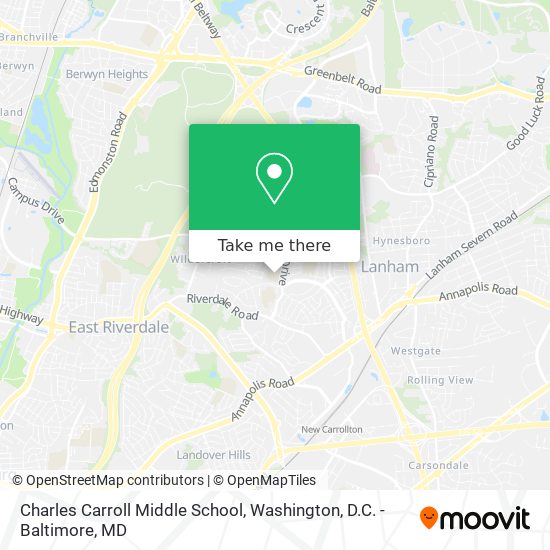 Mapa de Charles Carroll Middle School