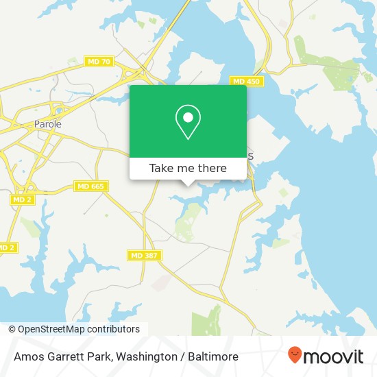 Mapa de Amos Garrett Park