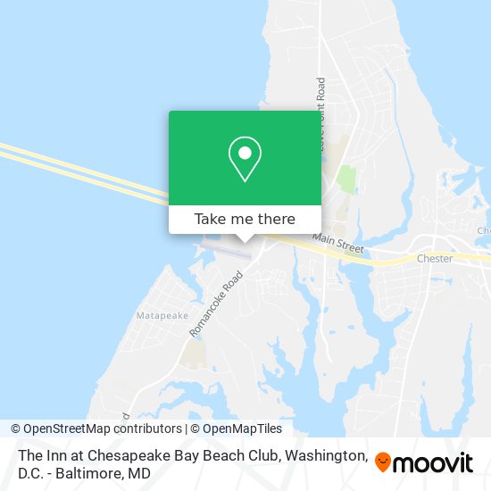 The Inn at Chesapeake Bay Beach Club map