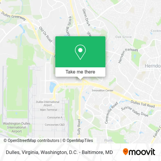Dulles, Virginia map